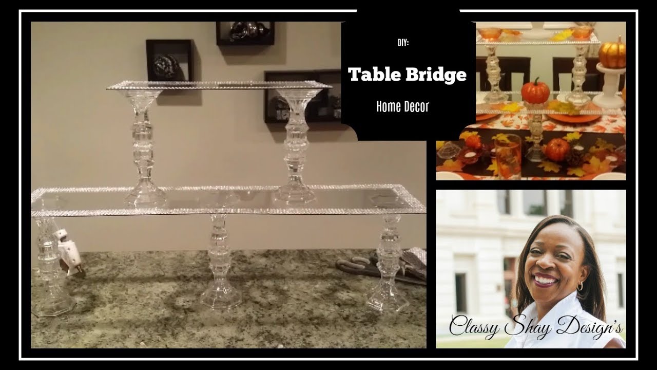 DIY: Table Bridge - Dollar Tree Items - Home Decor