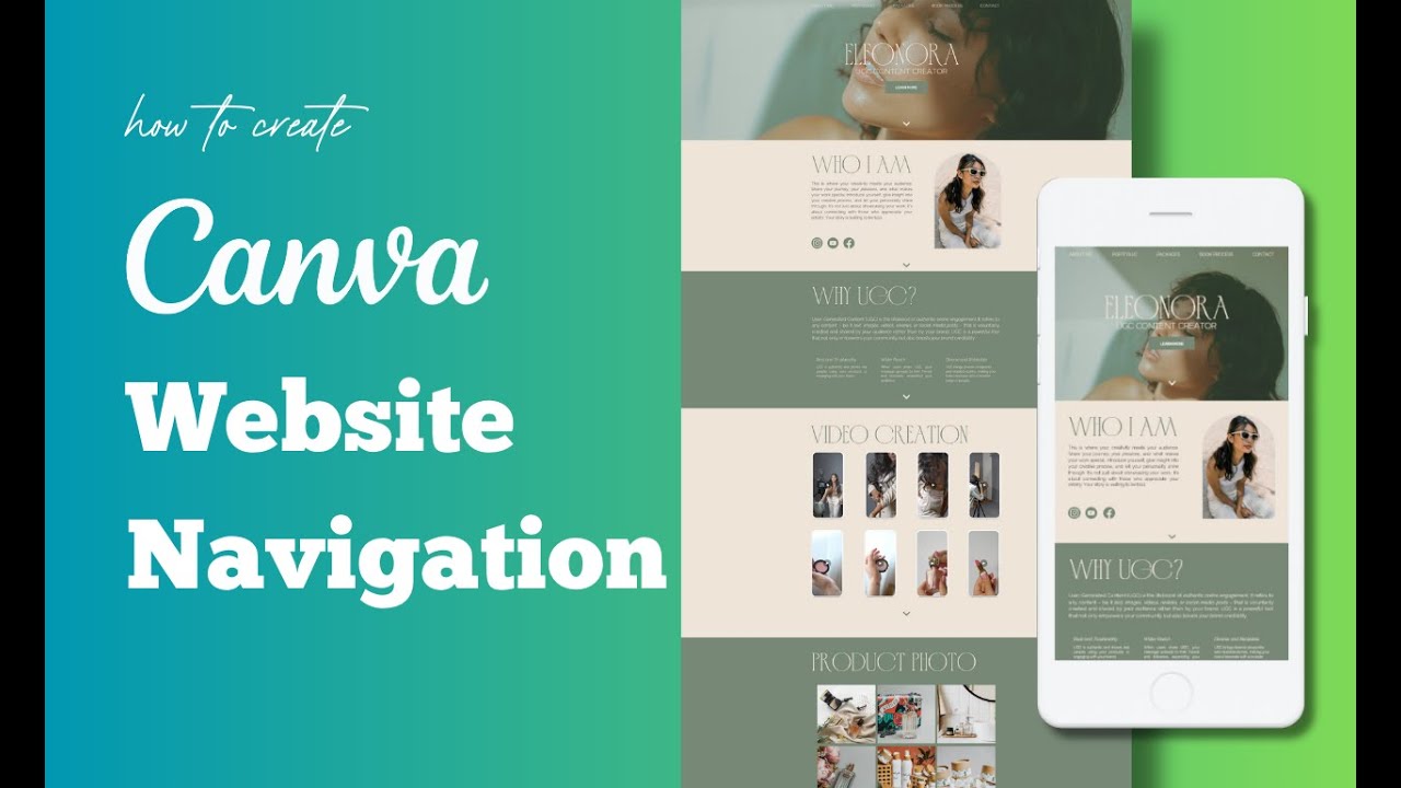 How to add Navigation to Canva Website | Create Canva Website Navigation