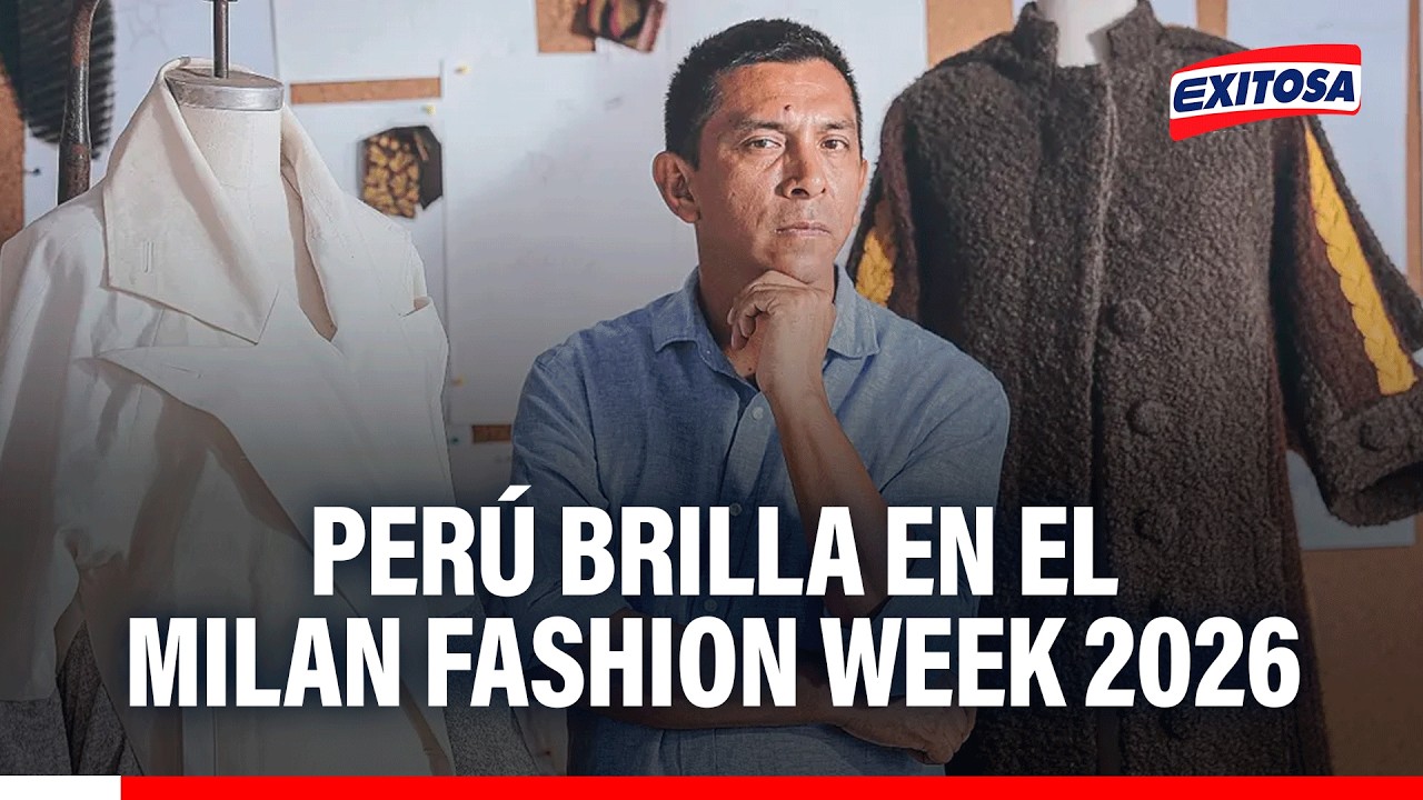 🔴🔵 Diseñador peruano presentó su colección 'Virreinato' en el Milan Fashion Week 2026