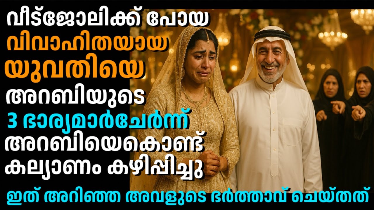 വീട്ജോലിക്ക് പോയ വിവാഹിതയായ യുവതിയെ അറബിയുടെ 3 ഭാര്യമാർച്ചേർന് അറബിയെകൊണ്ട് വിവാഹം കഴിപ്പിച്ചു