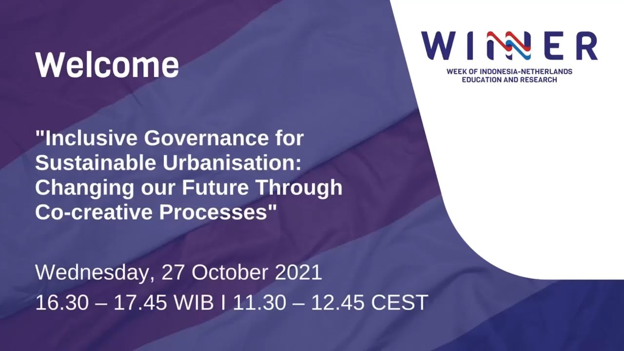 Inclusive governance for sustainable urbanization Changing our future through co creative processes