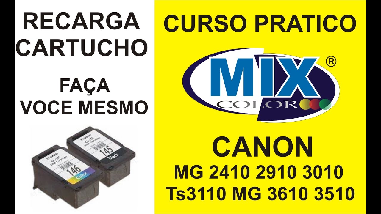 RECARGA CARTUCHO CANON MG2410 MG2910 MG3010 Rende 25 recargas