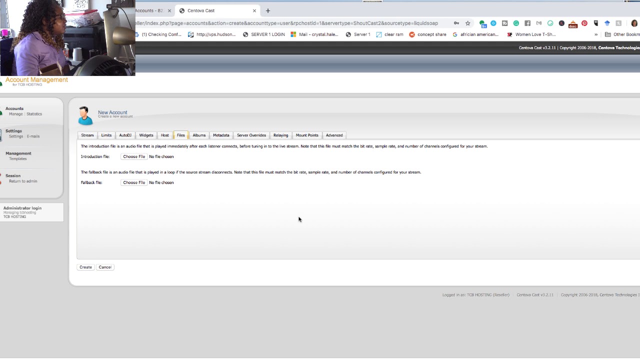 Updated Reseller Creating a new radio station in the account