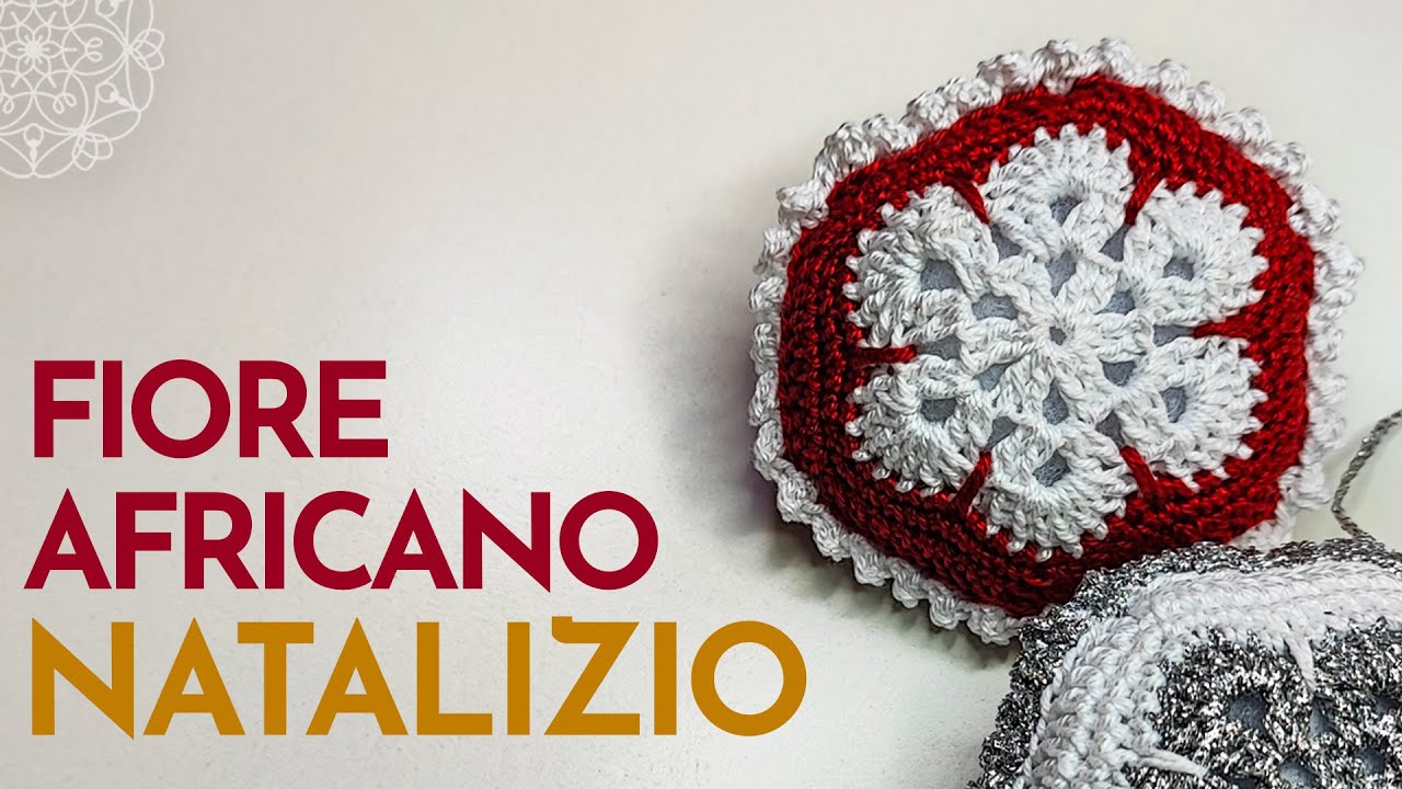 Come fare la Mattonella Fiore Africano in versione Natalizia