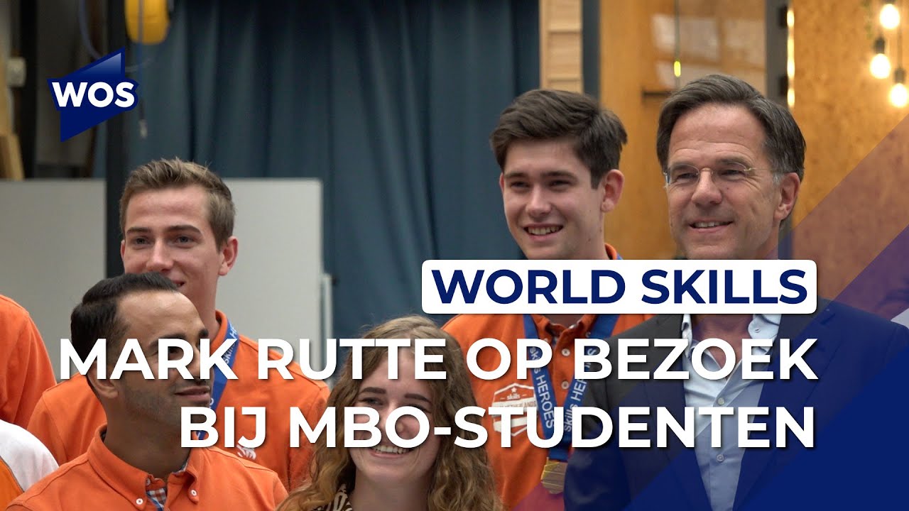 Mark Rutte op bezoek bij mbo-studenten