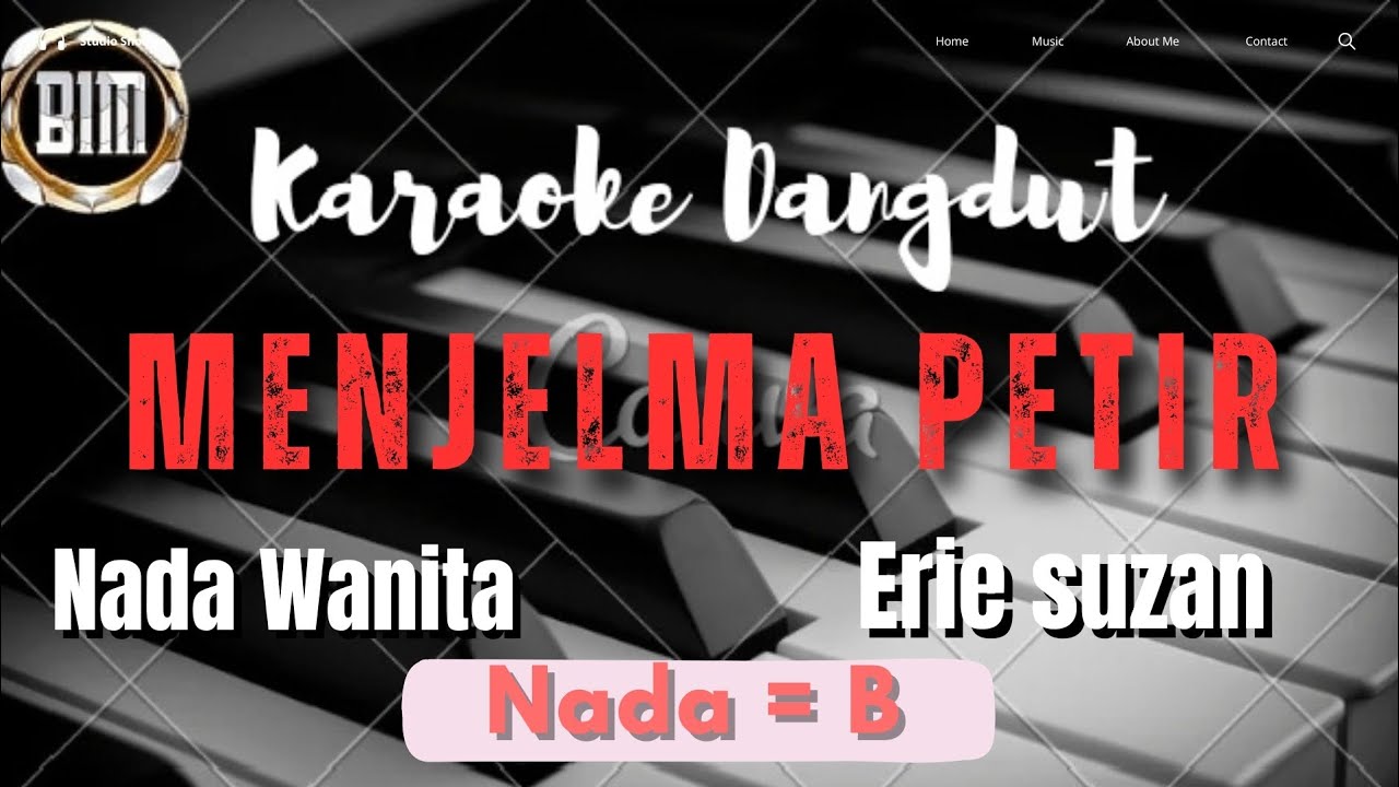 MENJELMA PETIR (ERIE SUZAN) Karaoke nada wanita 