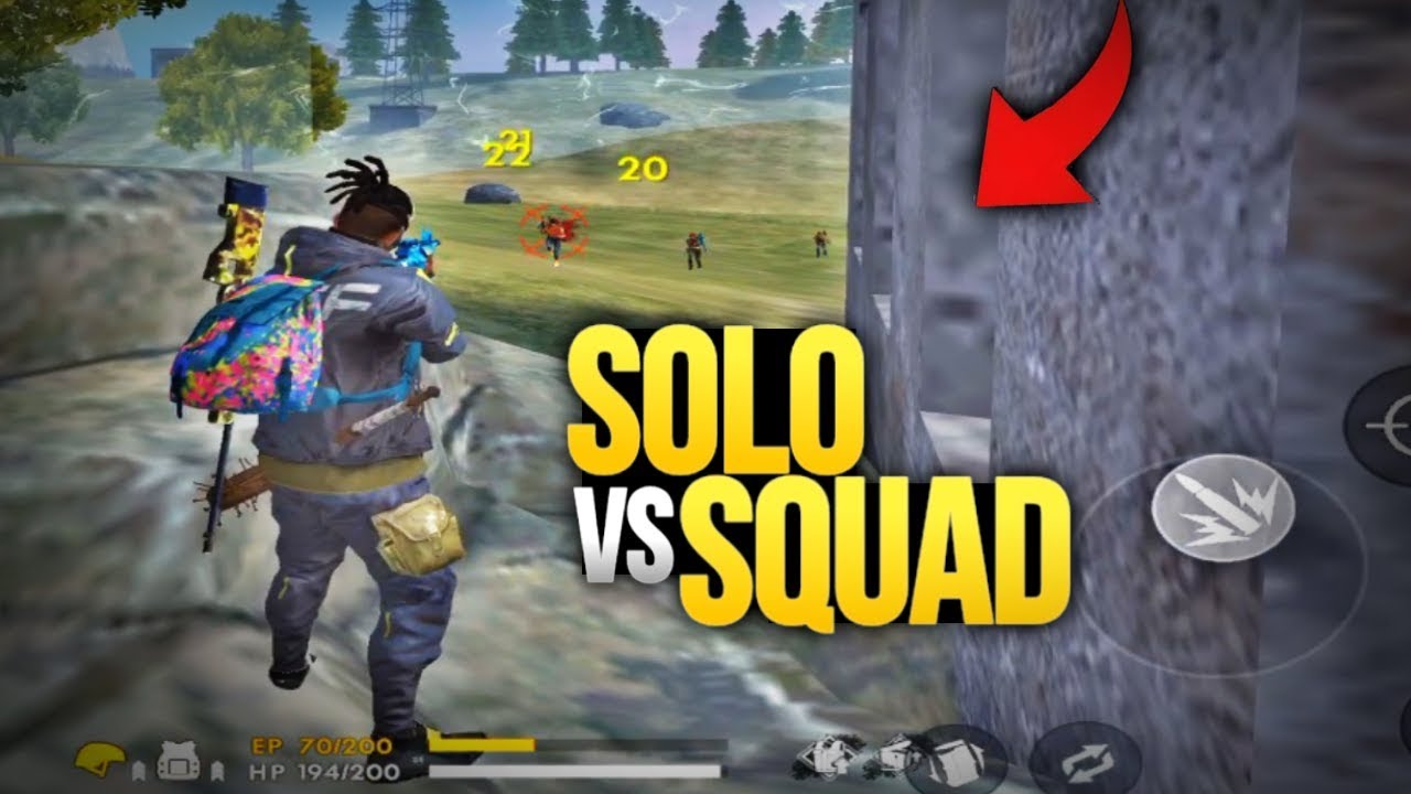 SOLO VS SQUAD MAIS FRENÉTICO DO FREE FIRE !!