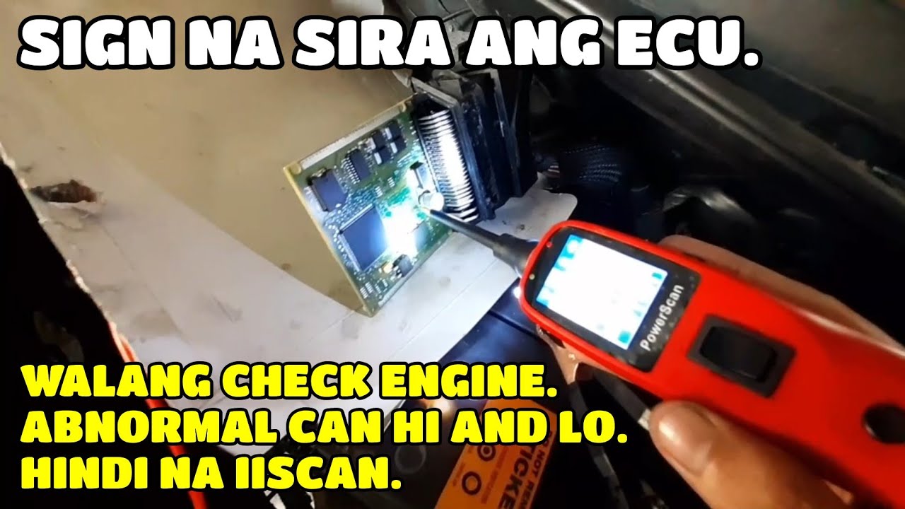 SINTOMAS NA SIRA ANG ECU.