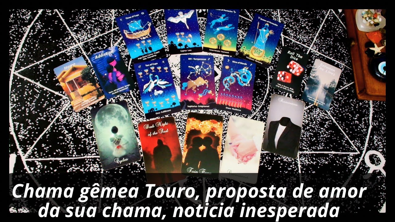 Chama gêmea Touro, proposta de amor da sua chama, noticia inesperada 