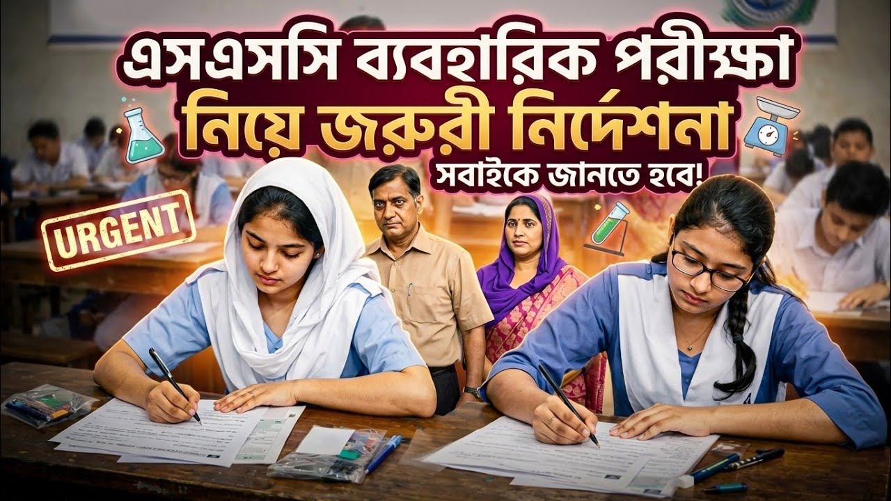 SSC Practical Exam 2026 🚨 জরুরী নির্দেশনা প্রকাশ | ব্যবহারিক পরীক্ষা নিয়ে বড় আপডেট