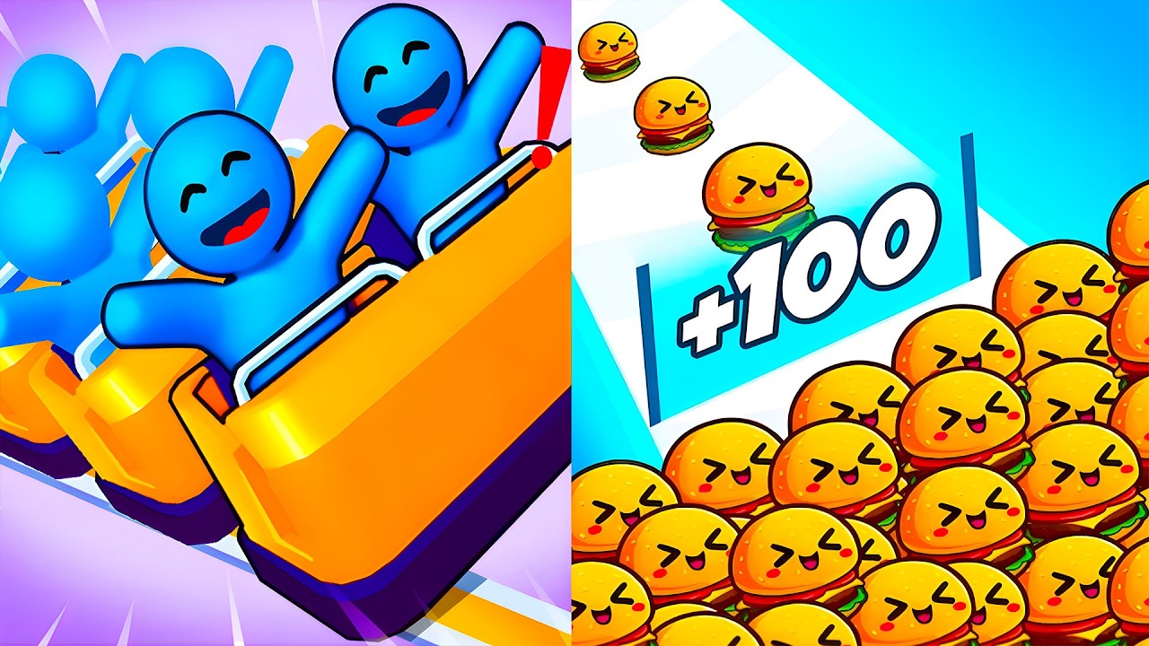 Runner Coaster VS Food Run – Ultimate Speed & Chaos | Max Level's Gameplay Walkthrough Android iOS