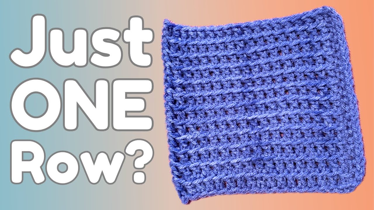The One Row Crochet Hot Pad! #HotPadChallenge How to Crochet Several Rows at Once