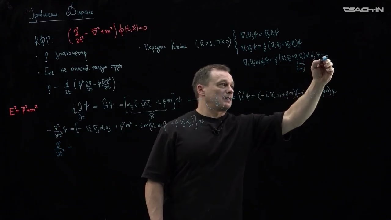 Лекция 5. Уравнение Дирака | Введение в КТП | Наумов Д.В.