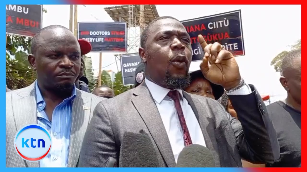 Madaktari chini ya KMPDU Kiambu waandamana wakidai kuondolewa kwa gavana Wamatangi afisini