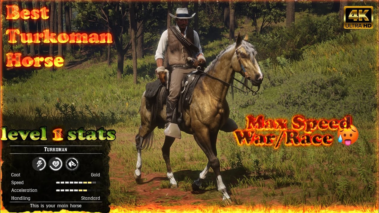 Golden turkoman horse in Rdr2 | #besthorse