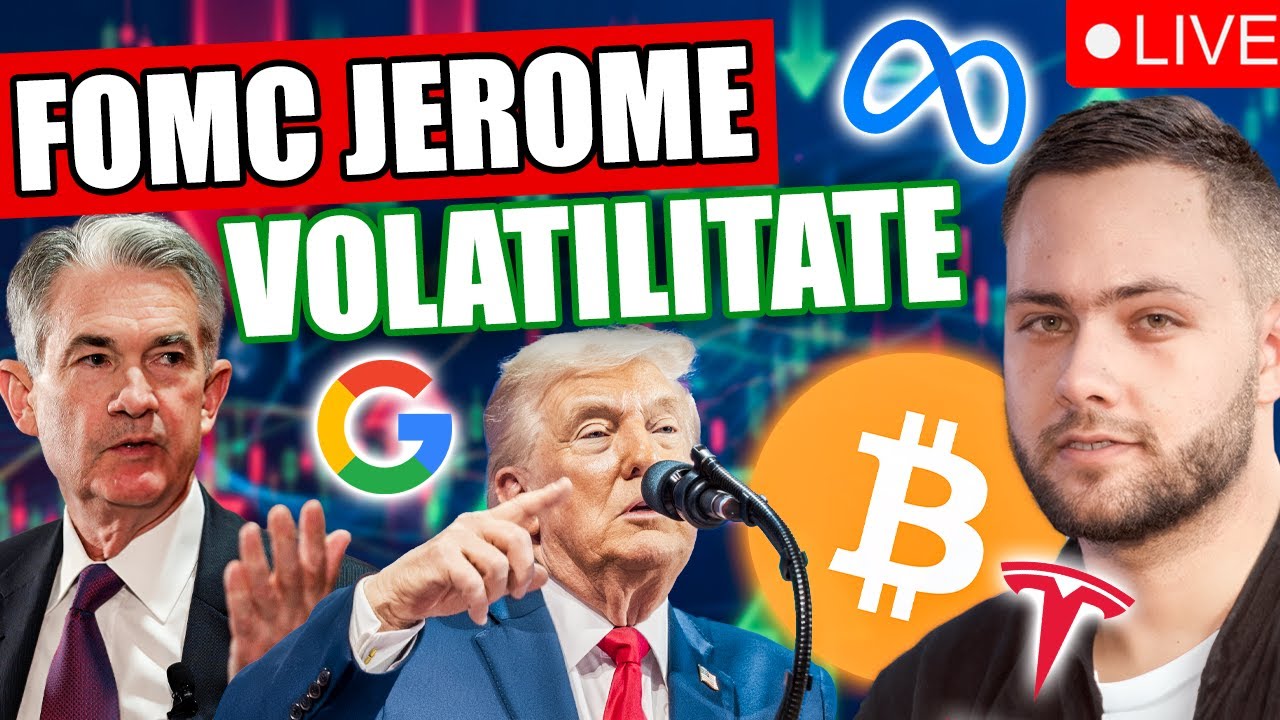 🔴LIVE: FOMC JEROME POWELL-Reacția piețelor în timp real | Surpriză de la Trump?