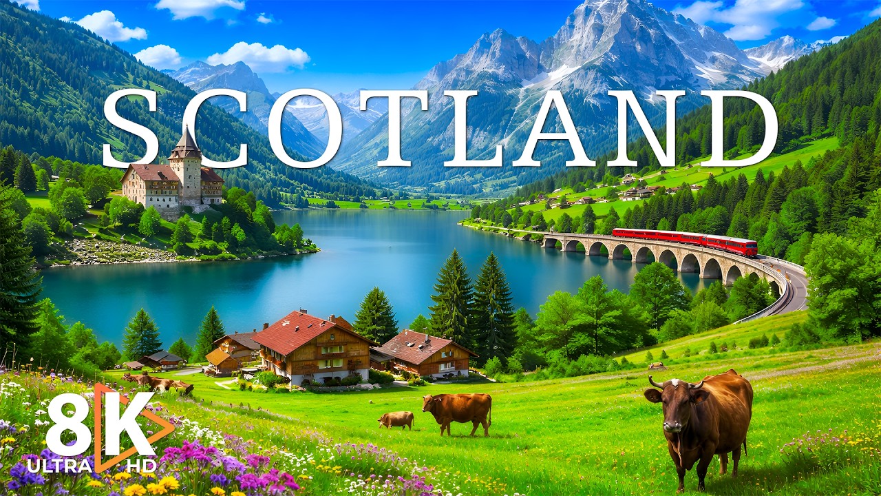 SCOTLAND 8K HDR 🌿 | Epic Landscapes, Castles & Peaceful Nature (Ultra HD)
