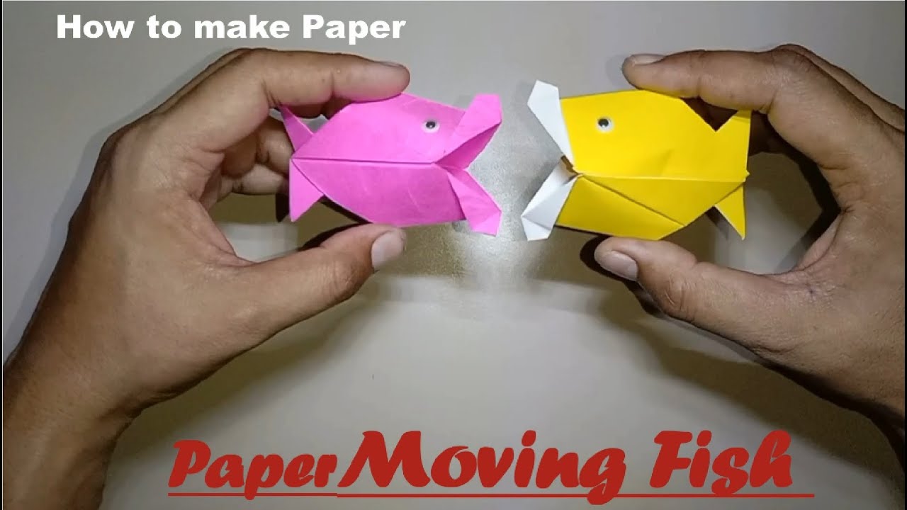 Creative Craft l Paper Moving Fish l How To Make a Paper Moving Fish