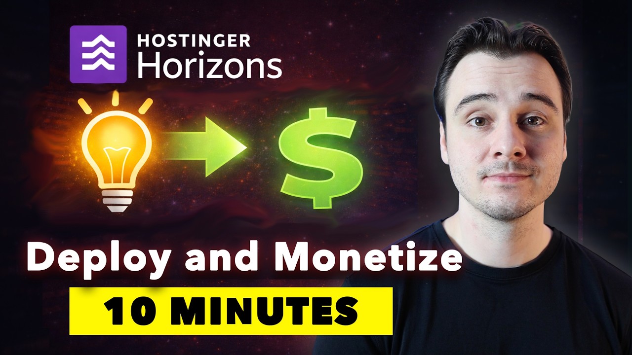 Создайте и монетизируйте свое приложение за 10 минут (с помощью Hostinger Horizons)