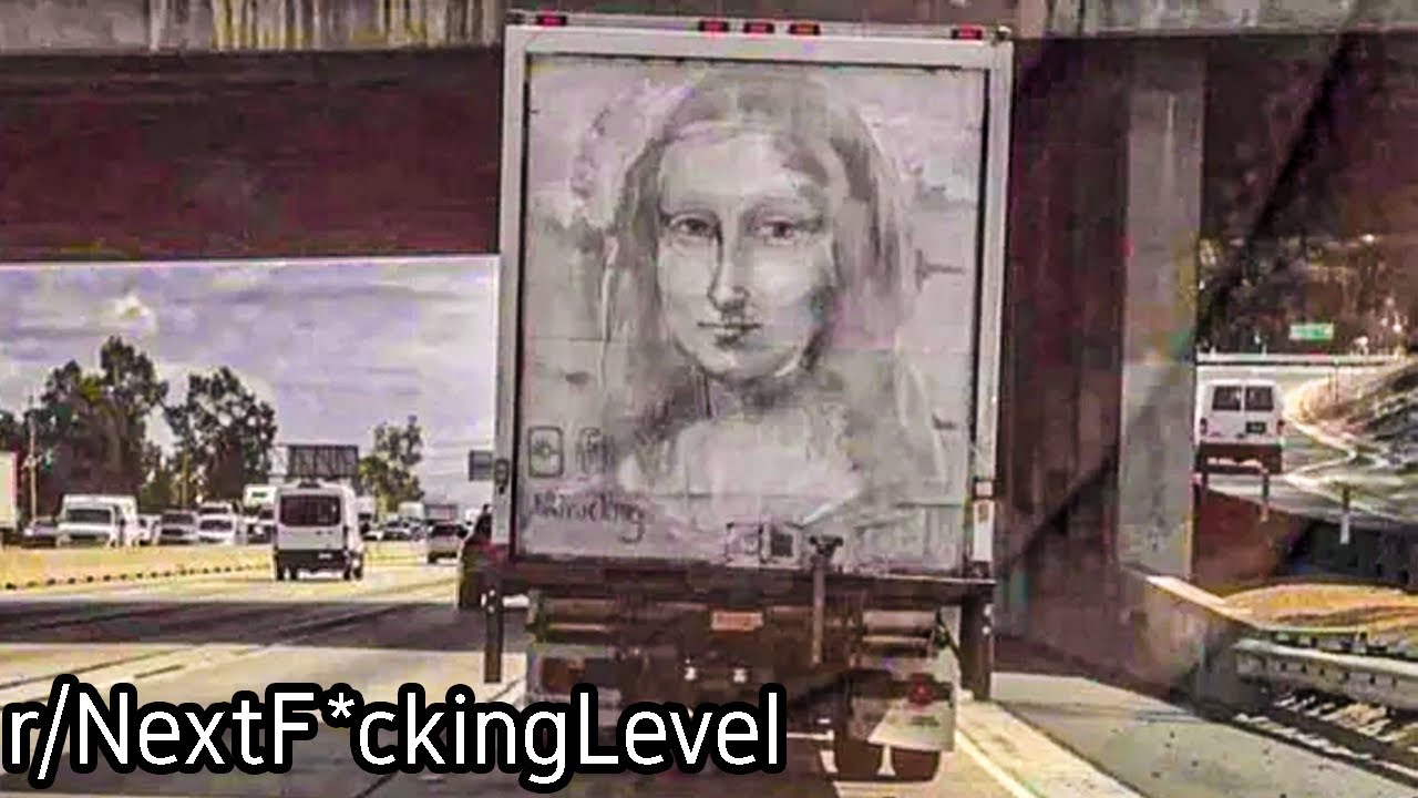 r/NextF*ckingLevel | Mona Lisa carved into a Semitruck...