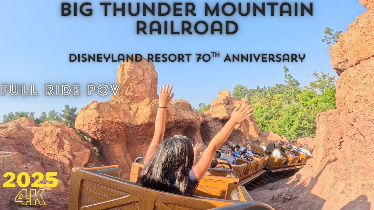 4K Big Thunder Mountain Railroad - Full Ride POV - Disneyland Park - Disneyland Resort - August 2025