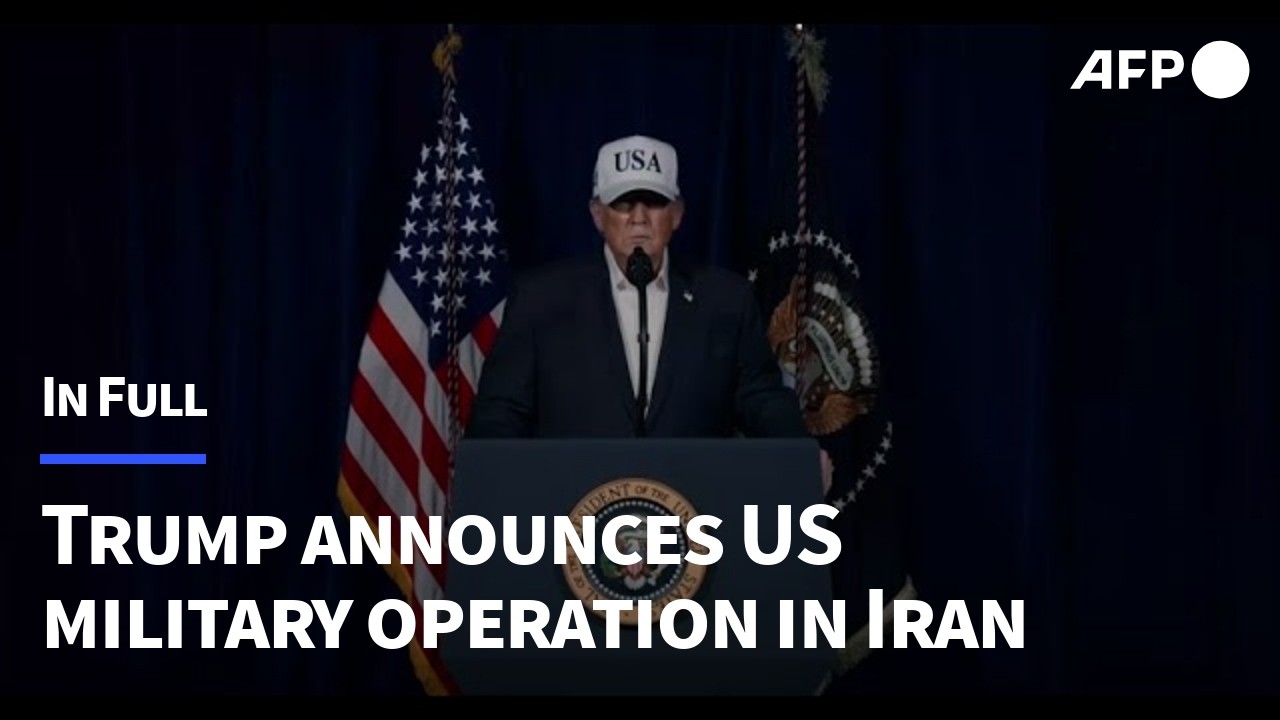 Trump announces US military operation in Iran | AFP