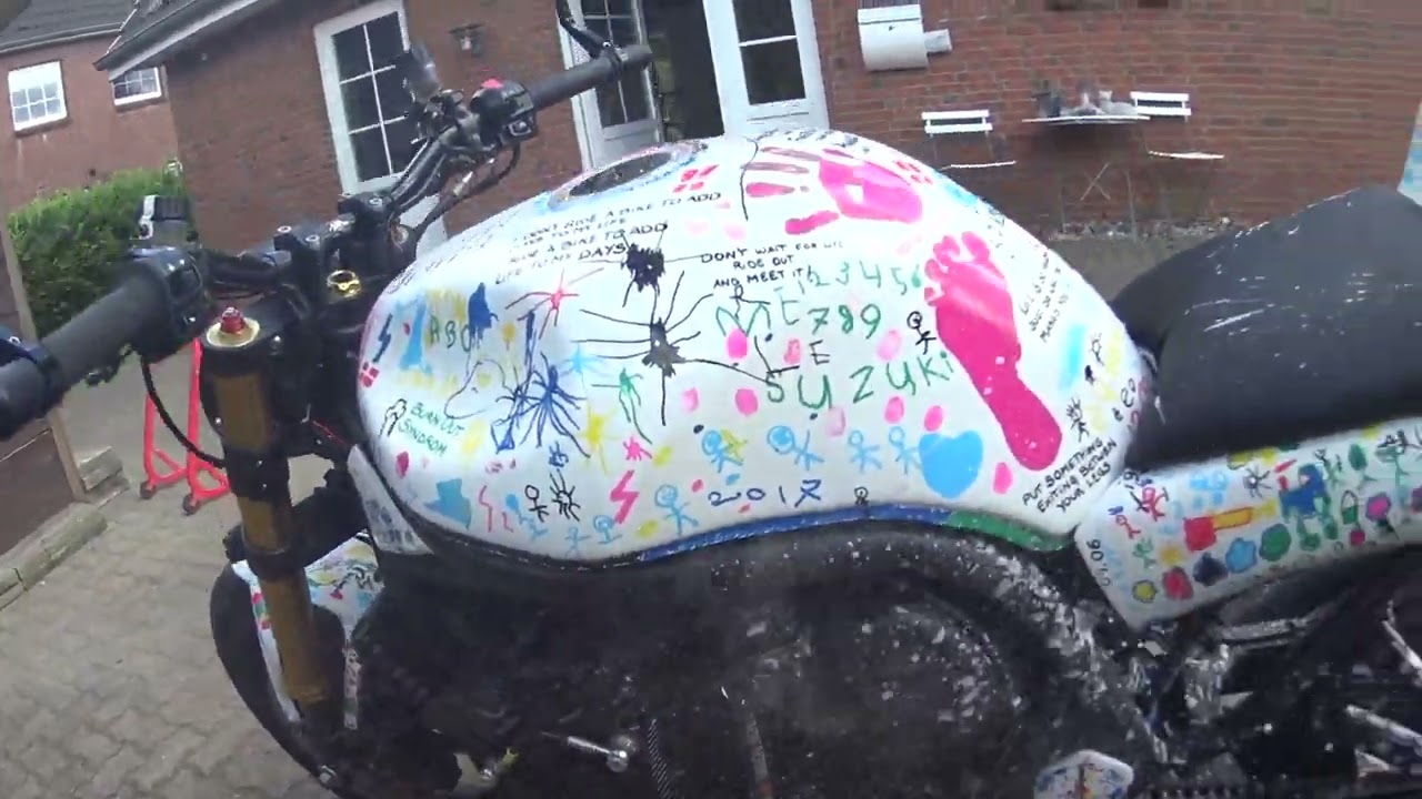 Washing My Custom Built Motorcycle 🧼🏍️