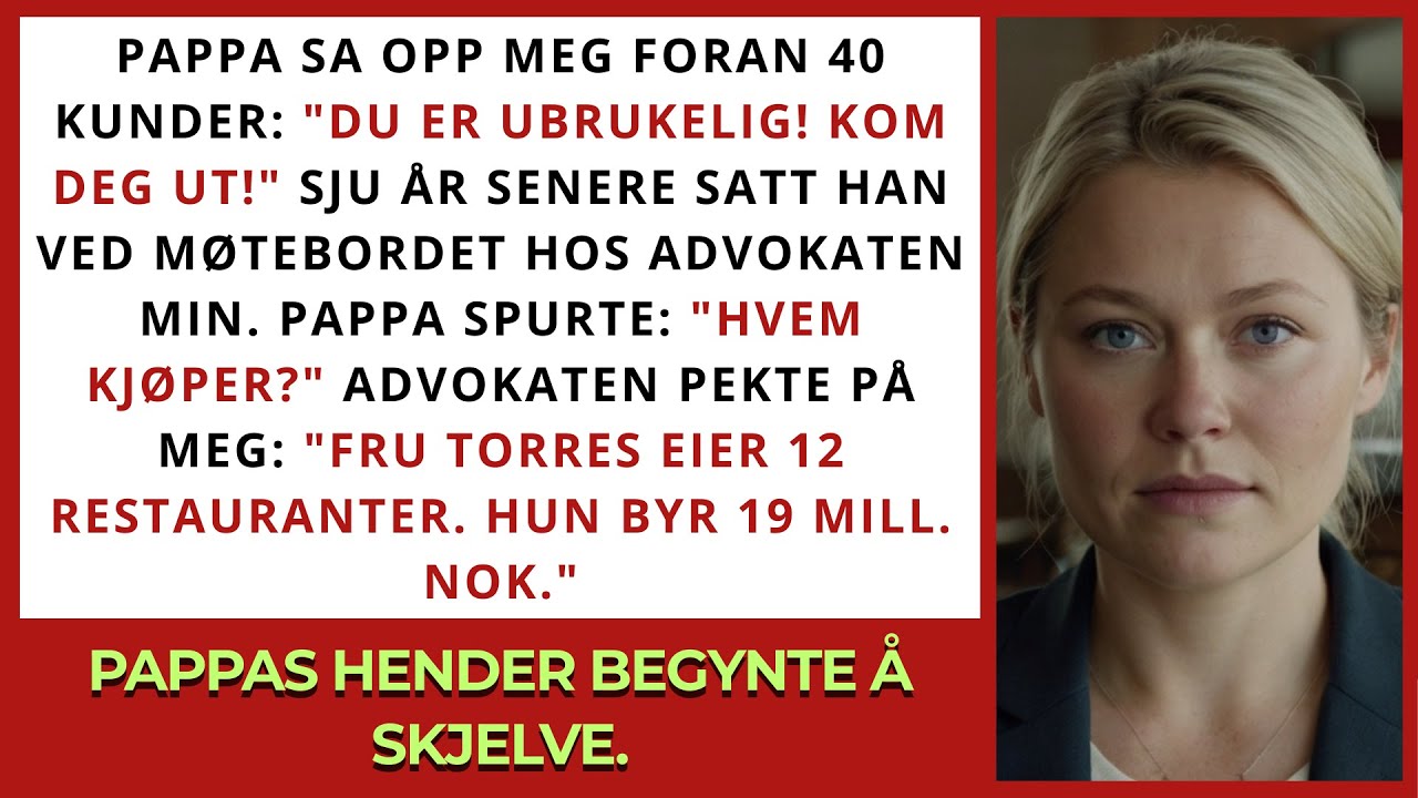 Pappa sa jeg var ubrukelig – sju år senere kjøpte jeg restauranten hans for 19 mill. kroner