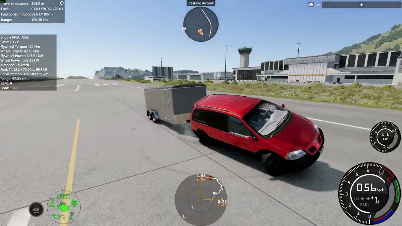 Ejecting 2.1 Tons while doing a Doughnut With 500 kW