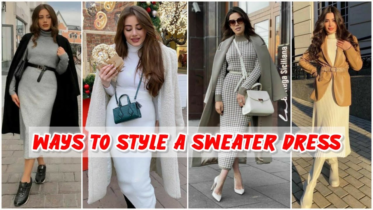 HOW TO WEAR SWEATER DRESS | SWEATER DRESS FOR WOMEN | EVERYDAY FOR STYLING