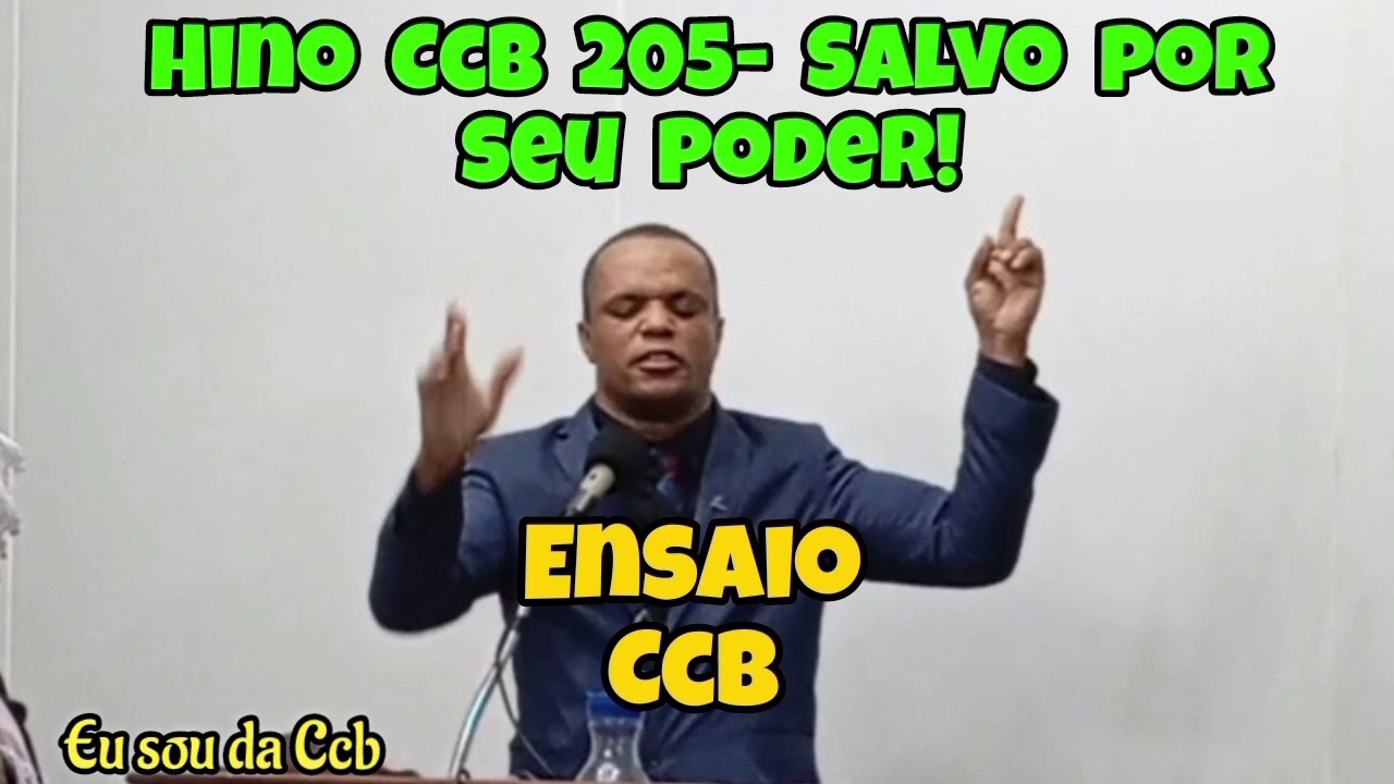 Ensaio Ccb Com o Irmão Kiko na Regência- Hino 205- Salvo Por Seu Poder!