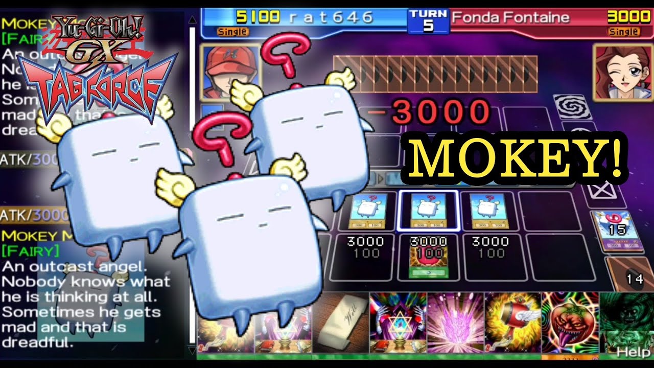Mokey Mokey vs. Fonda Fontaine [ Yugioh GX Tag Force 1 ]