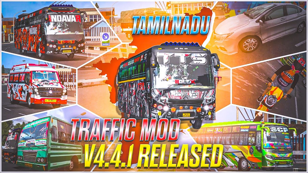 Tamilnadu Traffic Map Mod V4.3.4 Released 💥 Full Review in Bussid #tntrafficmod #busmod #mapmod 