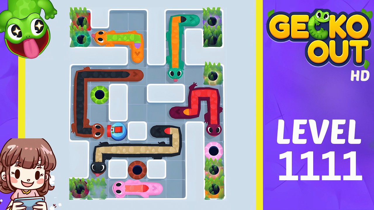 Gecko Out Level 1111 Solution Walkthrough