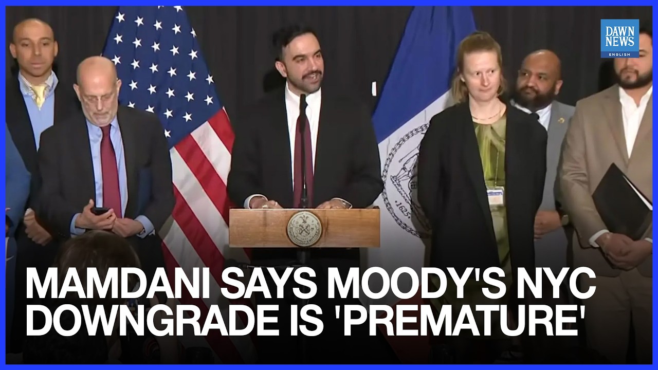 Mayor Mamdani Says Moody's NYC Downgrade Is 'Premature'