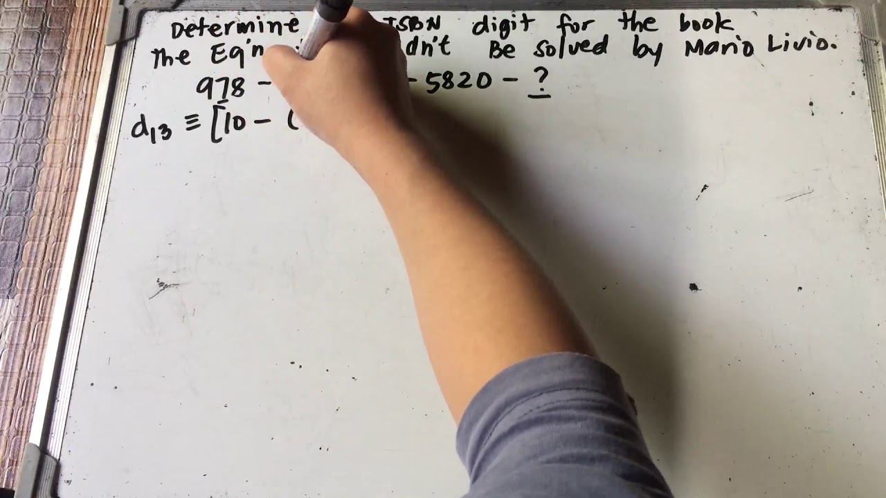 Application of modular arithmetic | ISBN