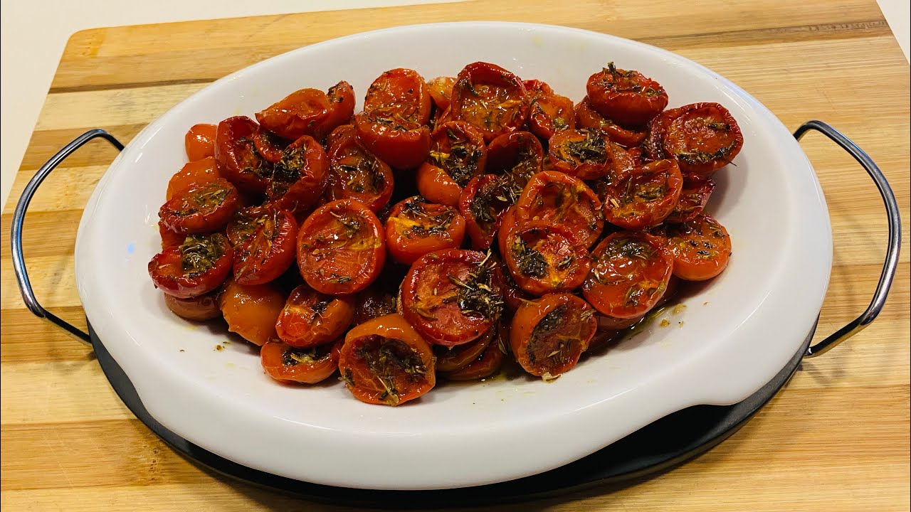 Pomodorini confit! Ricetta facile e deliziosa😋.