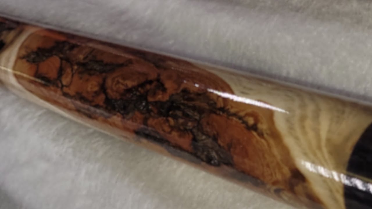 Spalted wood, live edge, custom cue stick. Rebuild with details, but not too many ;)