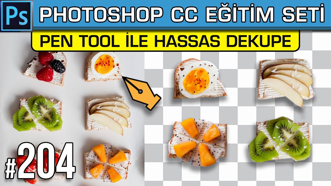 204: Ürün Dekupesi Yapmak | Pen Tool İle Hassas Dekupe Nasıl Yapılır? Photoshop Dersleri