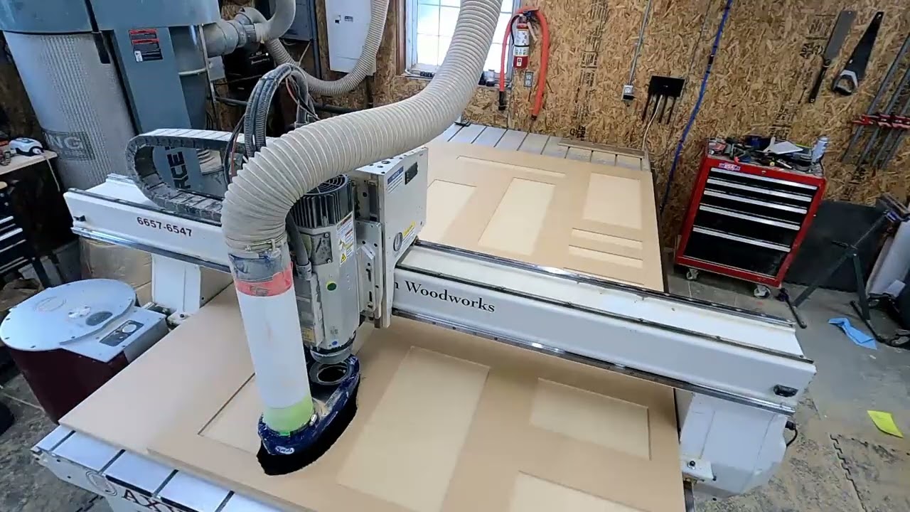AXYZ 4008 CNC Processing sheet & MDF Doors
