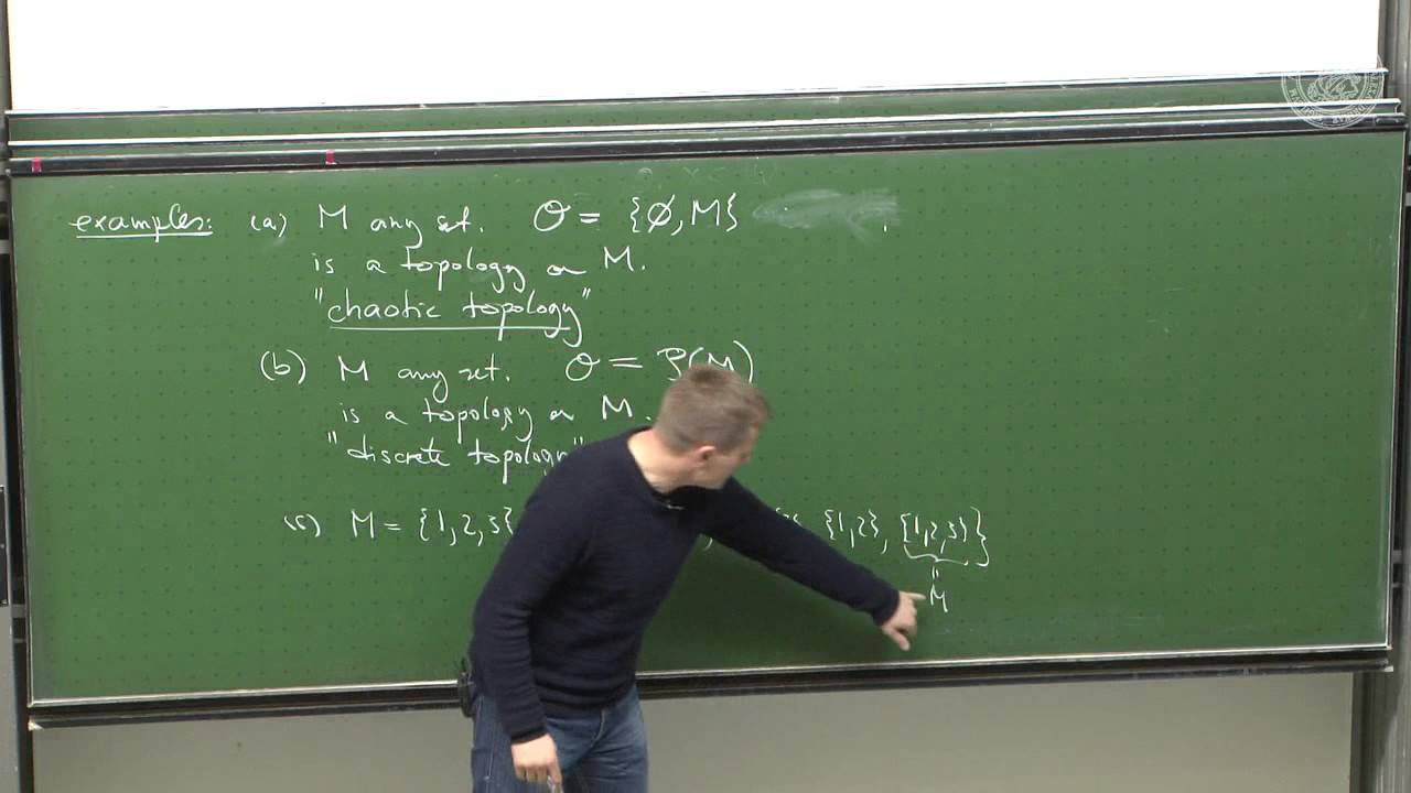 Topological spaces - construction and purpose - Lec 04 - Frederic Schuller