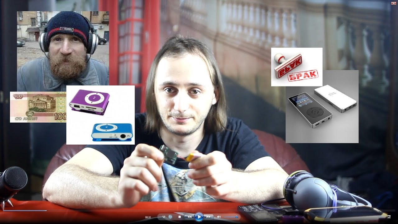 Обзор 100 рублевых плееров, брак benjie k9 с AliExpress