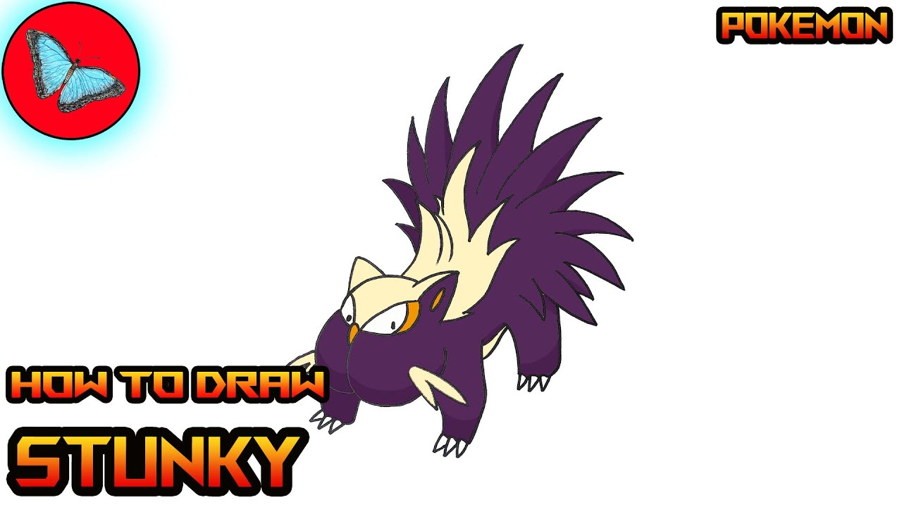 How To Draw Pokemon - Stunky