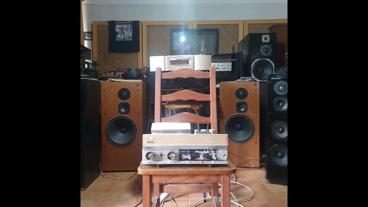AUDINAC 4210 RESCATADO DEL ABANDONO MUY OXIDADO AÑO 64 LO PRENDIMOS ...Y ESCUCHELO !! CON JBL L 100T