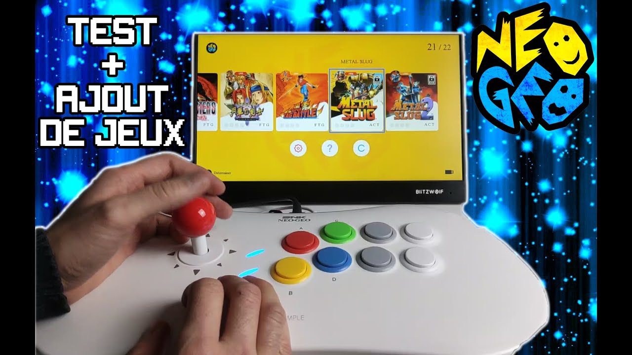 NEOGEO STICK ARCADE PRO TEST + AJOUT DE JEUX !