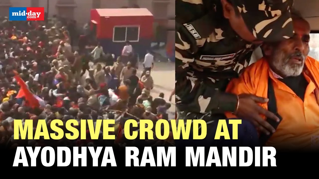 Ayodhya Ram Mandir: Devotees break through security to have darshan of Ram Lalla