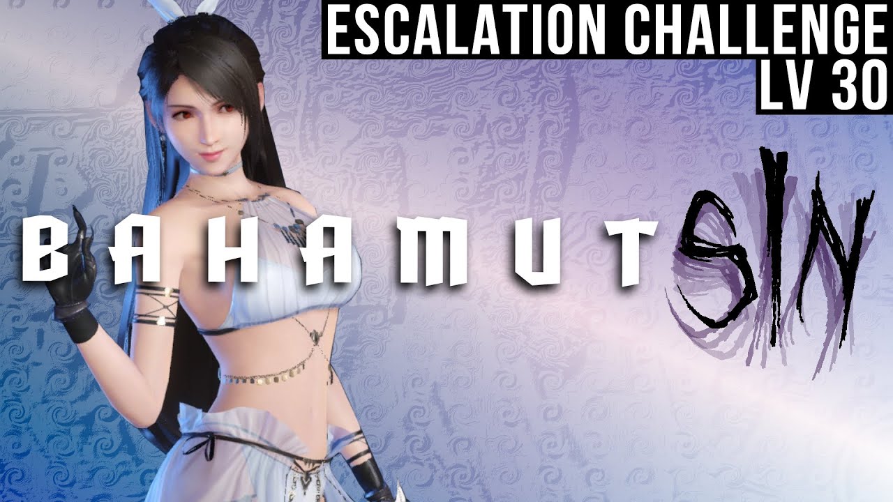 [FF7 Ever Crisis] Bahamut Sin Escalation Challenge Lv30 | Tifa Lucia Red No Anniversary Banners