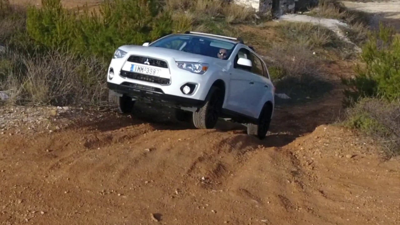 MITSUBISHI ASX OUTLANDER SPORT RVR OFF ROAD TESTS on UNIROYAL RAINSPORT