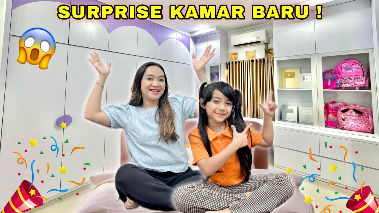 SURPRISE KAMAR BARU SERBA UNGU BUAT SAMANTHA 😍