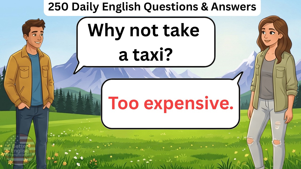 250 Daily English Questions & Answers | English Speaking Practice for Beginners